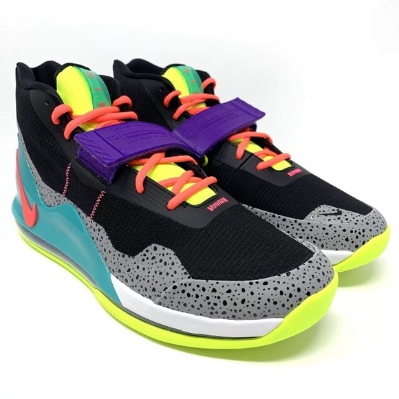 Nike Air Force Max Black Punch Volt Purple Basketb - Picture 2 of 8